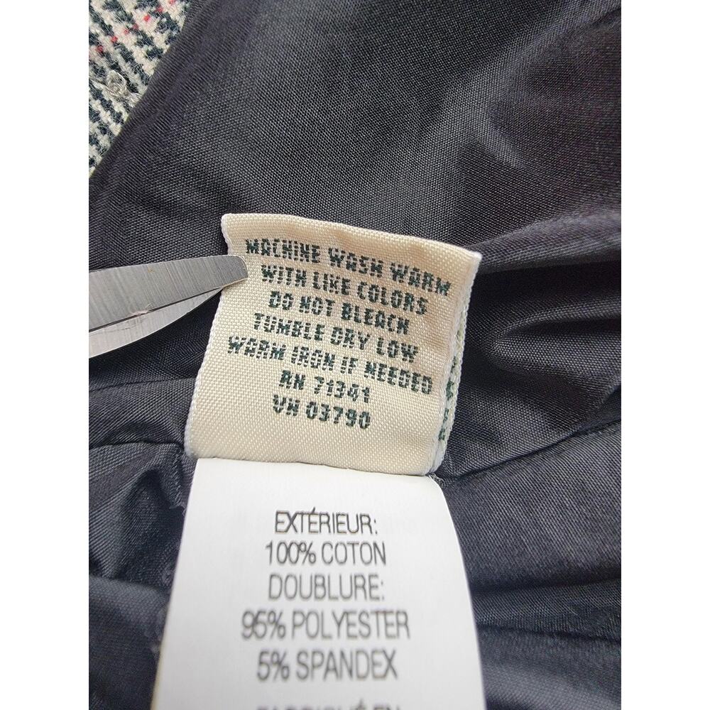 LL Bean Pants Womens 14 Plaid Classic Fit Lined Straight Leg Work Office - Picture 7 of 16